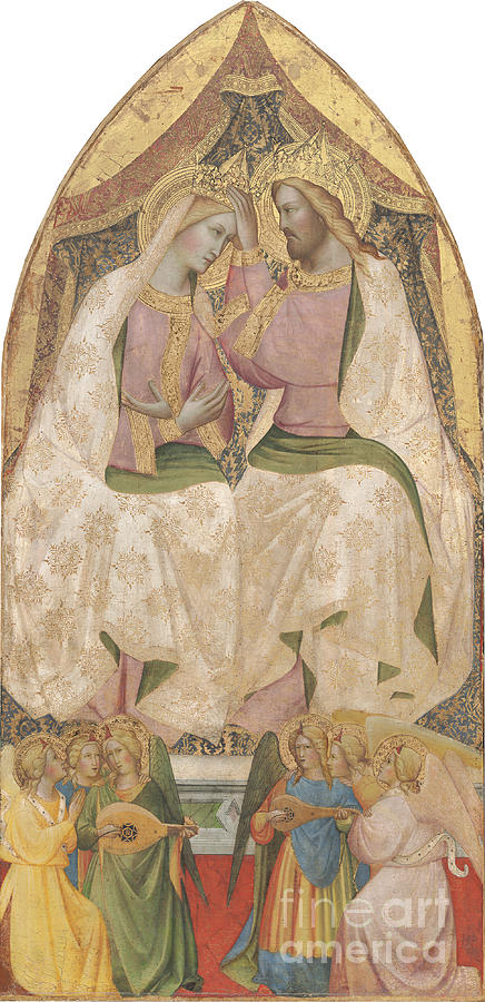 The Coronation Of The Virgin Painting by Agnolo Gaddi | Fine Art America