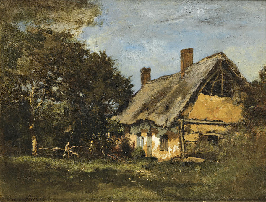 The Cottage #1 Painting by Leon Richet
