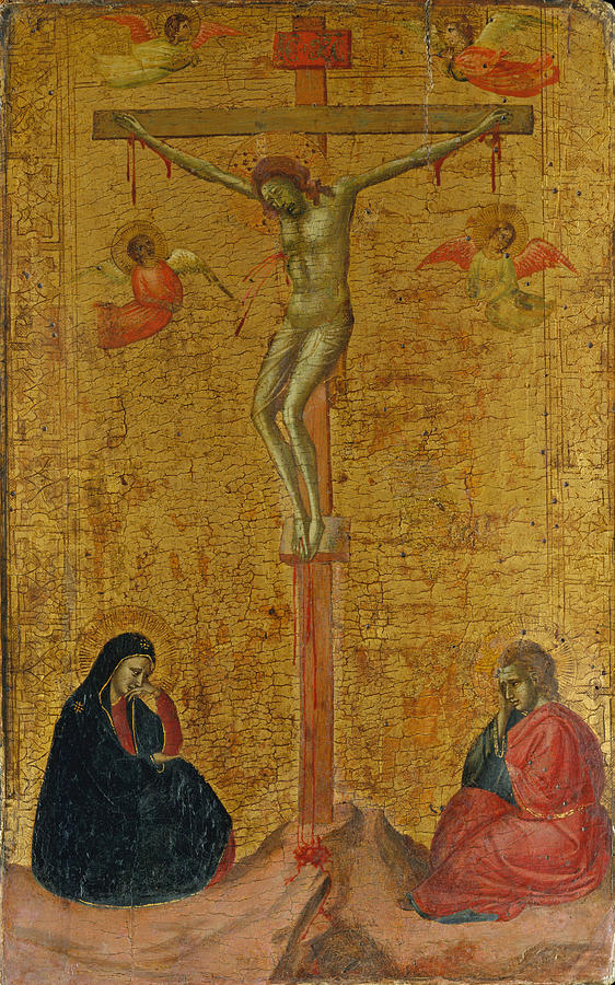 The Crucifixion #2 Painting by Bernardo Daddi
