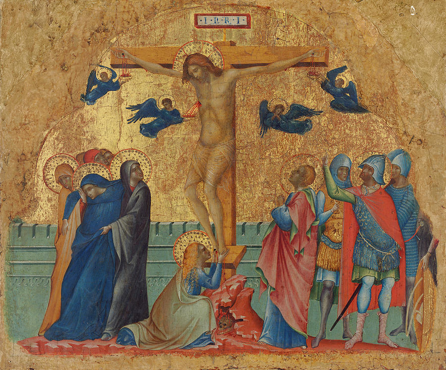 The Crucifixion #1 Painting by Paolo Veneziano