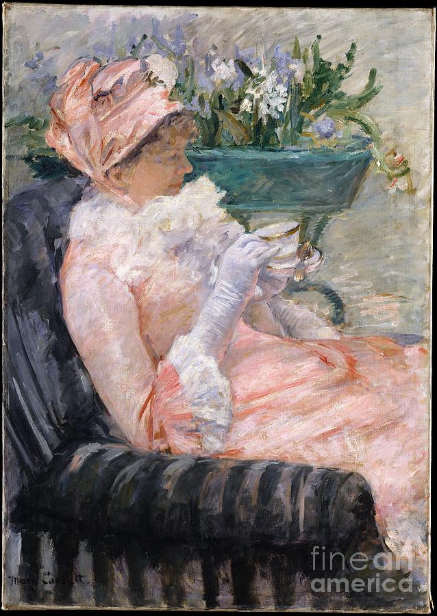 Mary Cassatt Painting - The Cup of Tea #1 by Celestial Images