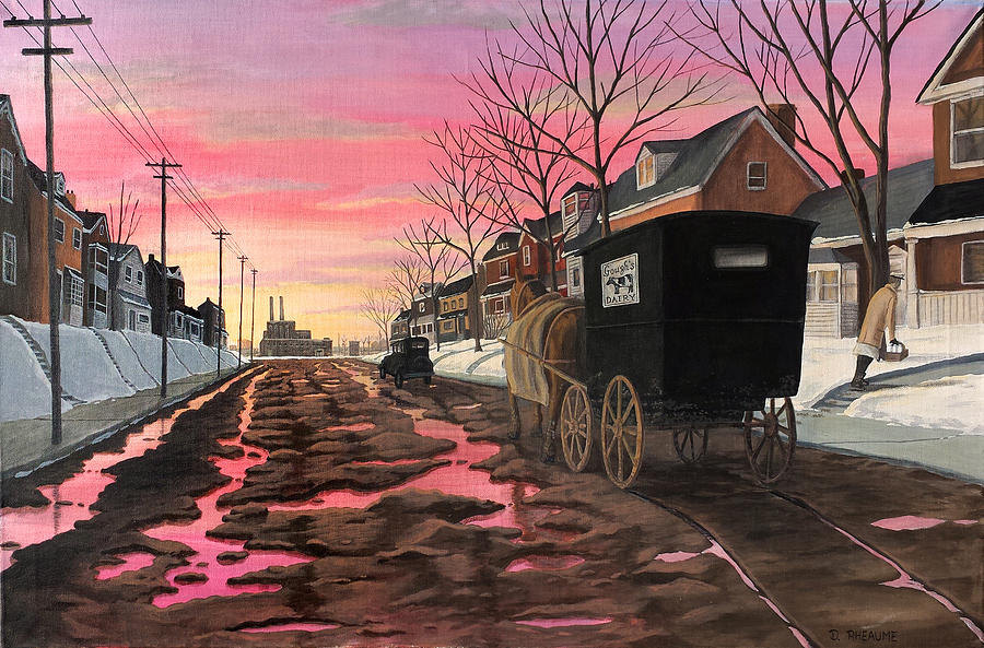 The Dairy Man Painting by Dave Rheaume