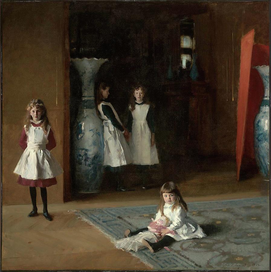 The Daughters of Edward Darley Boit #1 Painting by John Singer Sargent