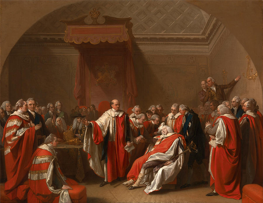 The Death of Chatham #3 Painting by Benjamin West