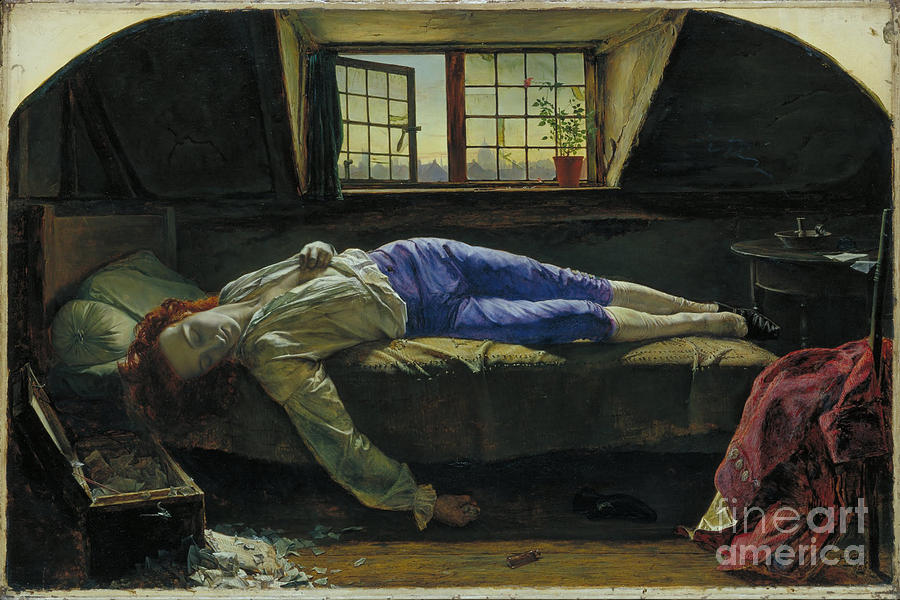 The Death of Chatterton #2 Painting by MotionAge Designs