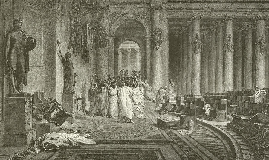 The Death of Julius Caesar Drawing by Jean Leon Gerome
