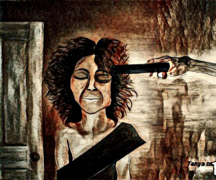 Abuse Painting - The debt collector by Tanya Martin Abuse Painting - The debt collector by Tanya Martin
