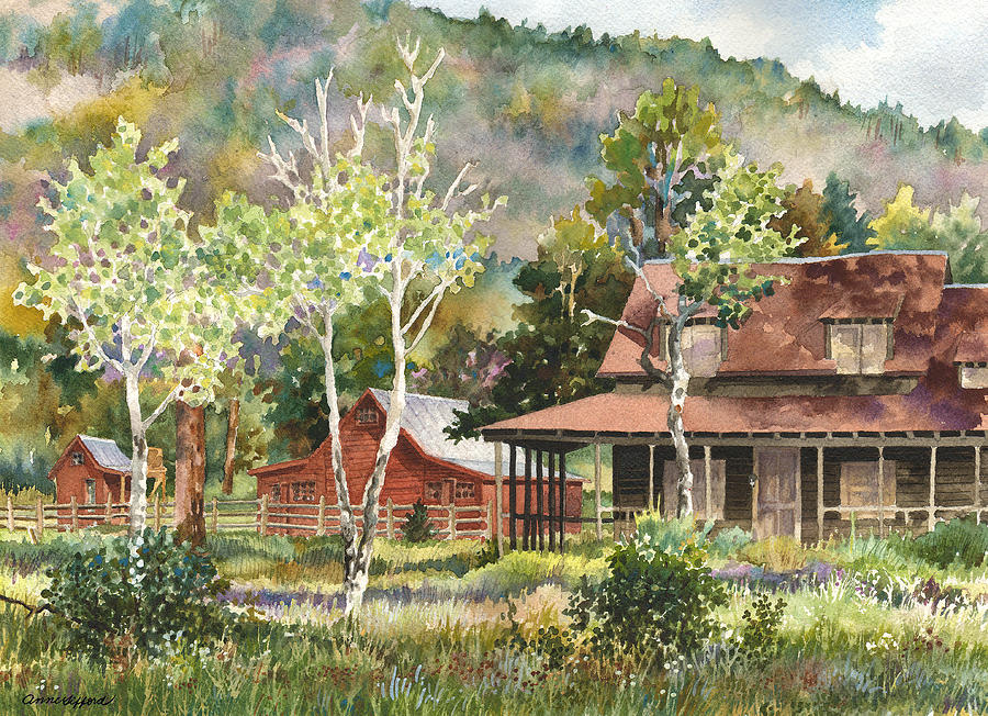 The DeLonde Homestead at Caribou Ranch Photograph by Anne Gifford