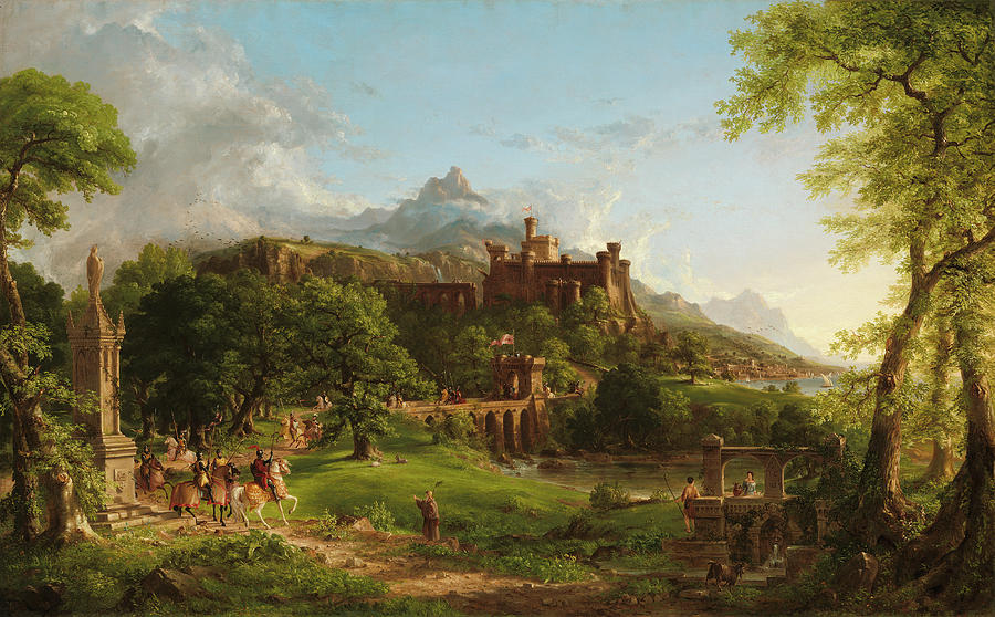 Thomas Cole Painting - The Departure #1 by Thomas Cole