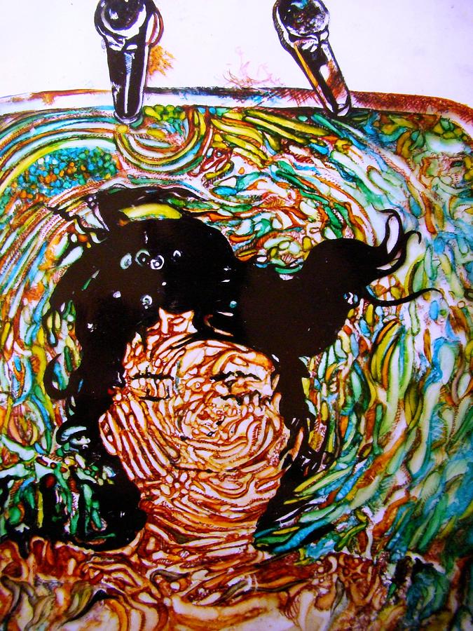 The drowning artist #1 Mixed Media by Sarah Grubbs