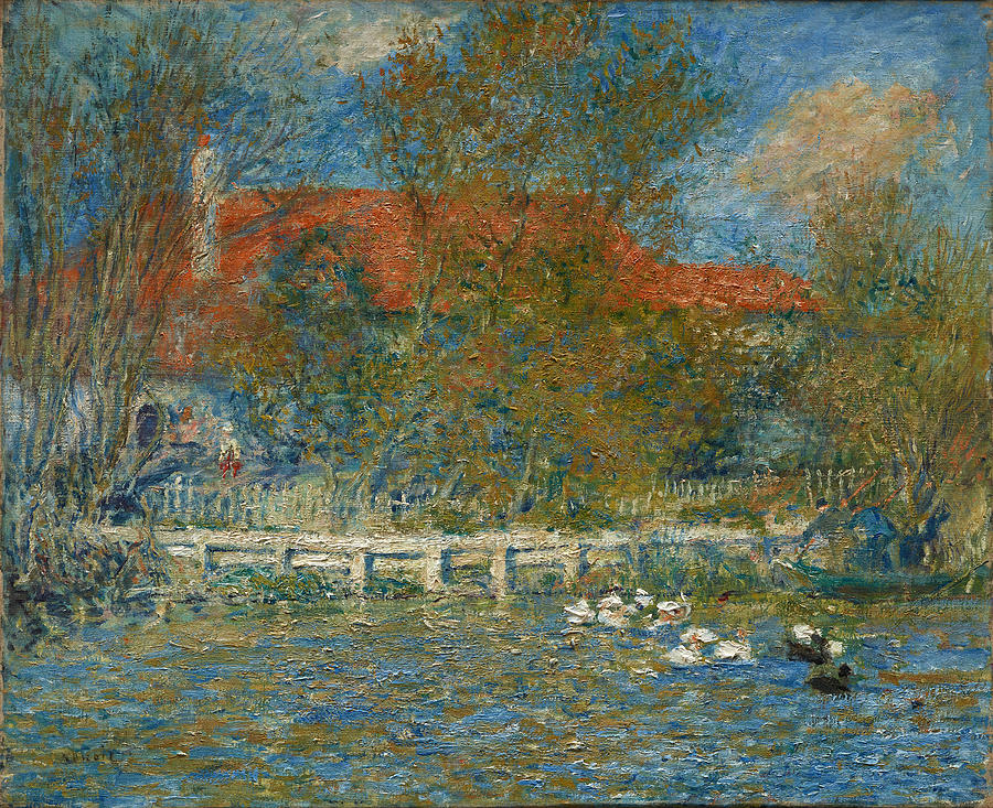 The Duck Pond #2 Painting by Pierre-Auguste Renoir