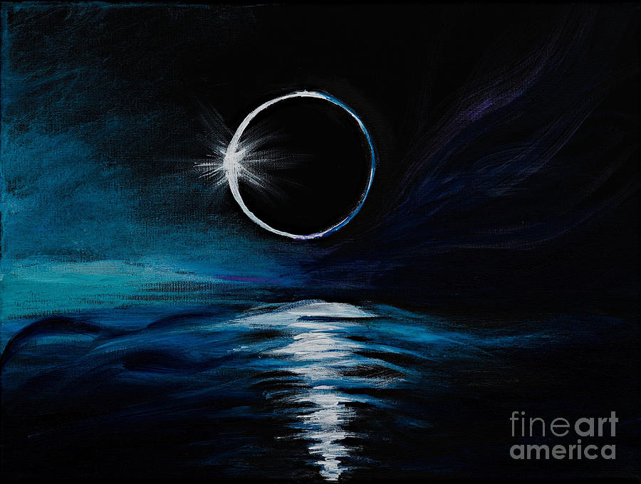 The Eclipse Painting by Art by Danielle