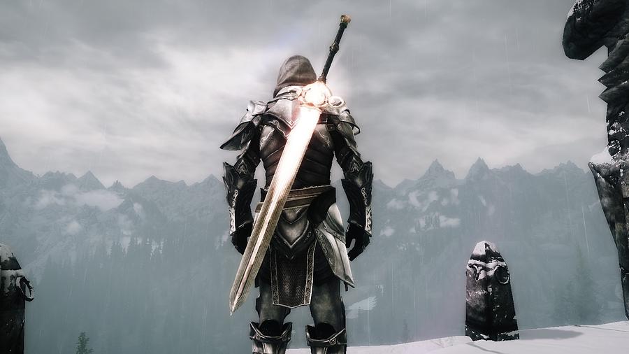 Winter Digital Art - The Elder Scrolls V Skyrim #1 by Super Lovely