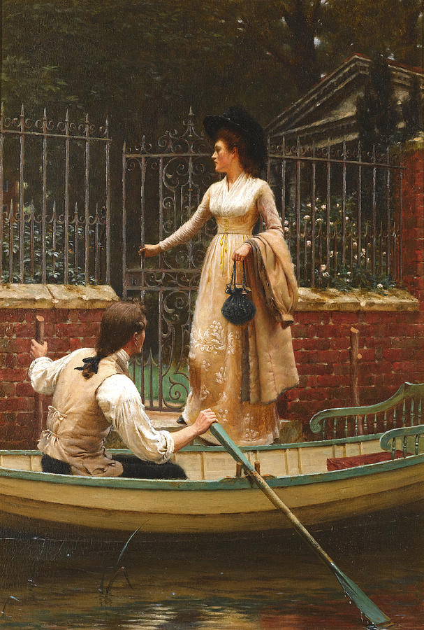 The Elopement #1 Painting by Edmund Blair Leighton