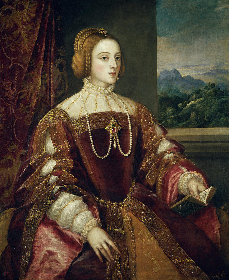 Titian Painting - The Empress Isabel of Portugal #1 by Titian