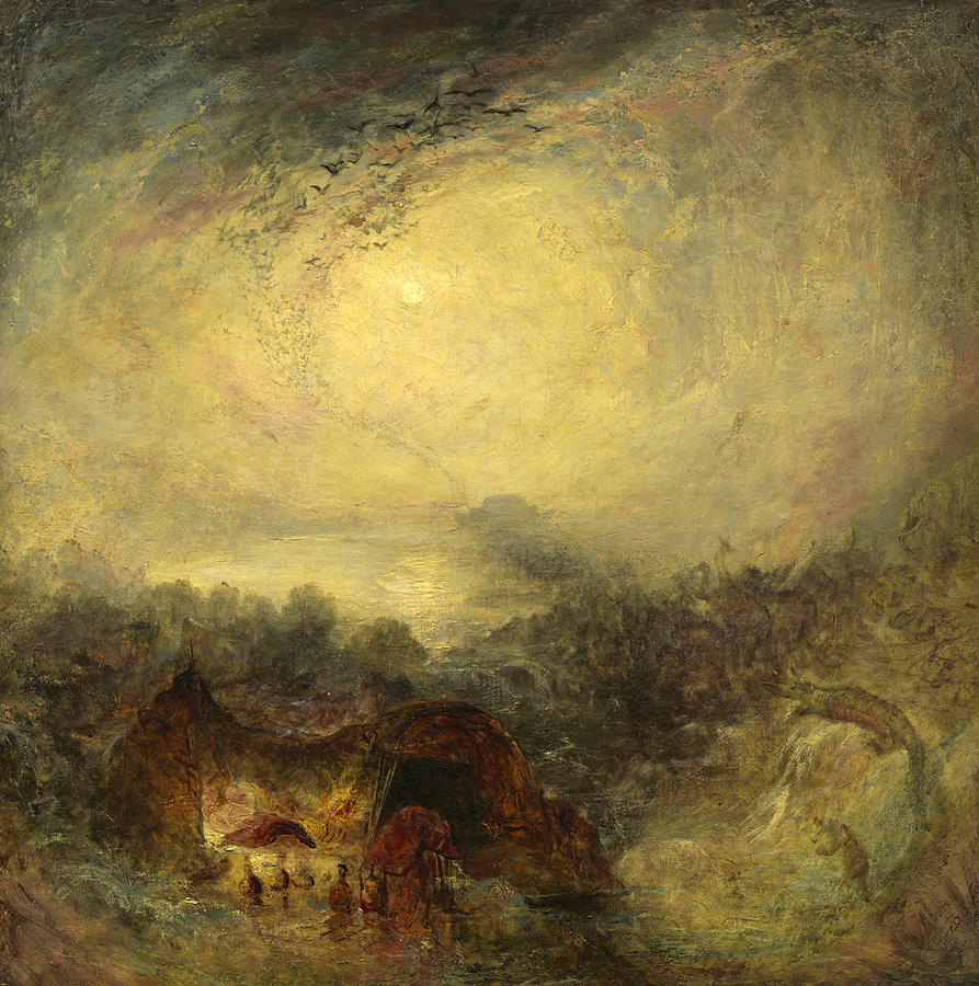 The Evening of the Deluge #2 Painting by Joseph Mallord William Turner