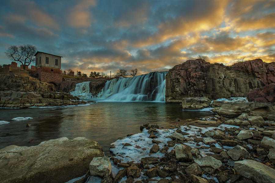 Sunset Photograph - The Falls  #1 by Aaron J Groen