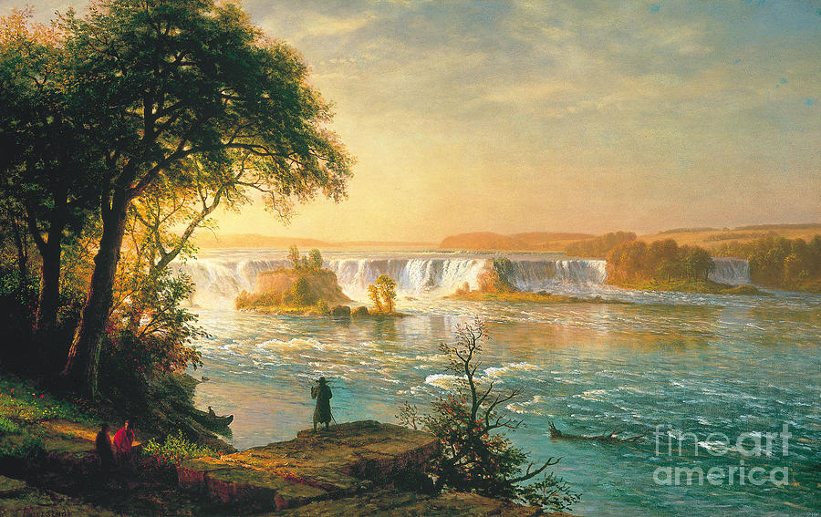The Falls of St. Anthony #2 Painting by MotionAge Designs