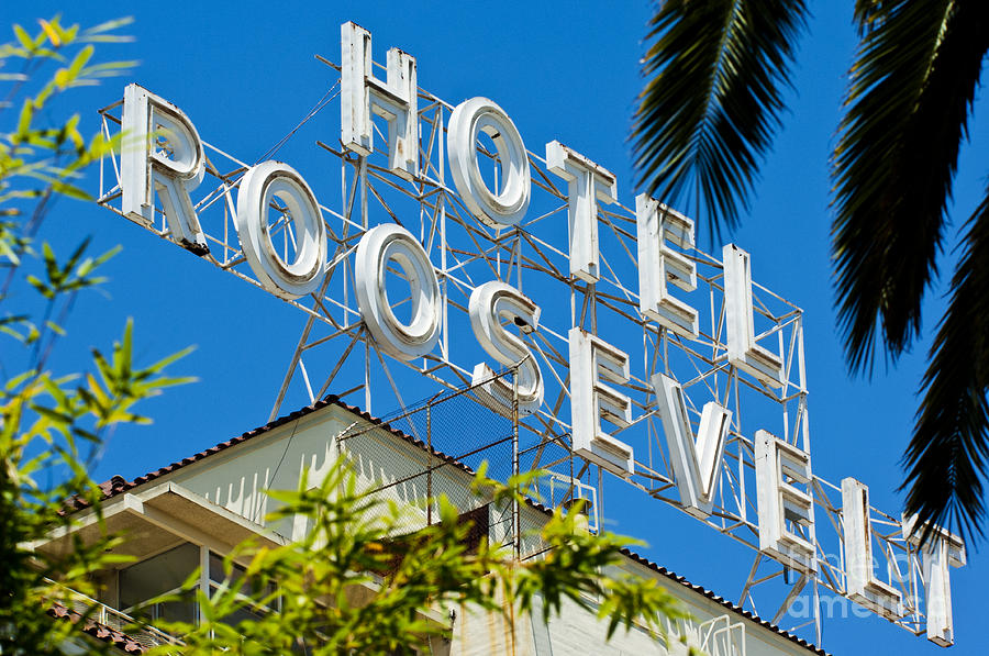 Hollywood Photograph - The famous Roosevelt Hotel #2 by Micah May