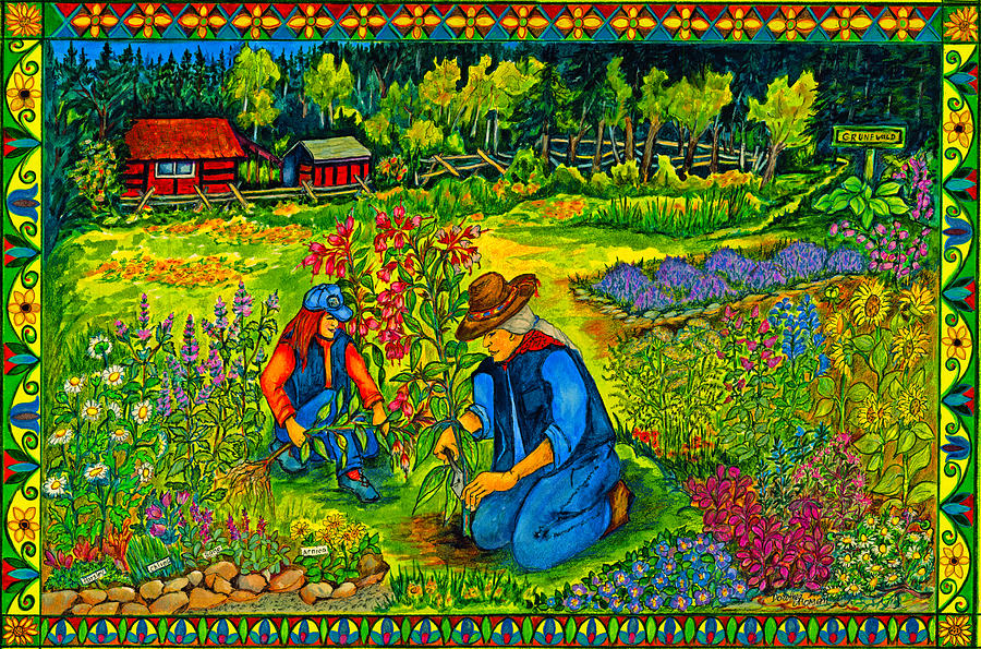 The Herb Farm Painting by Dorothea  Morgan