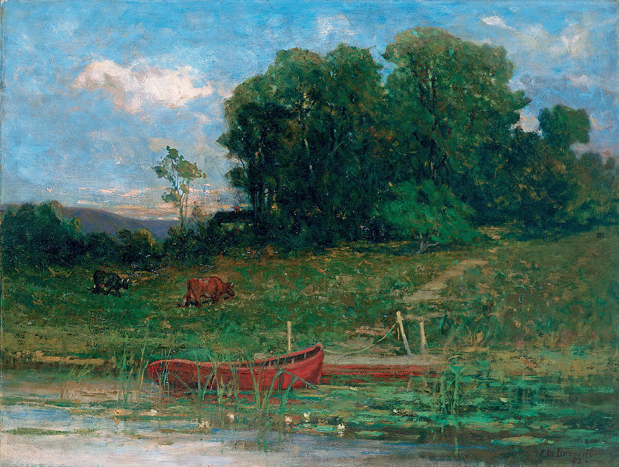 The Farm Landing #2 Painting by Edward Mitchell Bannister