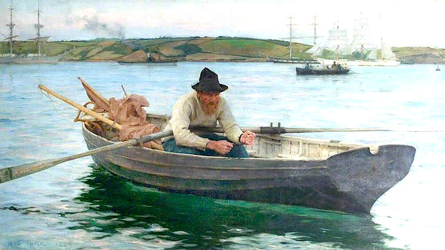 The Fisherman Painting by Henry Scott Tuke