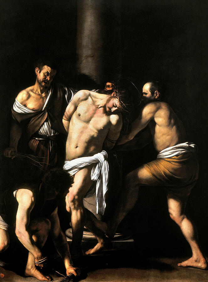 The Flagellation of Christ, from 1607 Painting by Caravaggio The Flagellation of Christ, from 1607 Painting by Caravaggio
