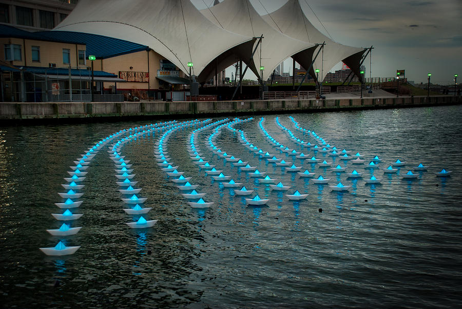 The Floating Lights #1 Photograph by Mark Dodd