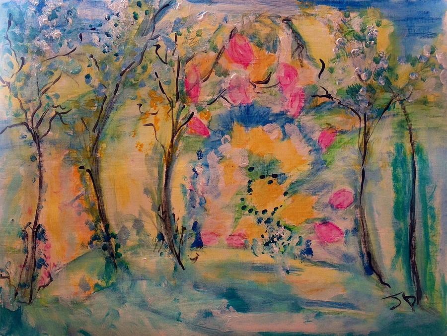The flowers that bloom  #1 Painting by Judith Desrosiers