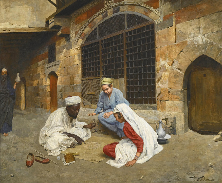 The Fortune Teller of Cairo #2 Painting by Franz Kosler