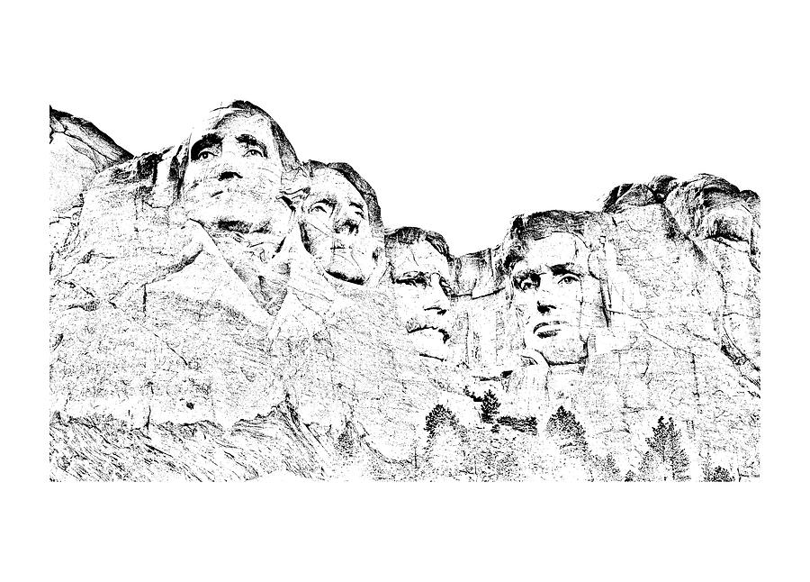 The Four Presidents Photograph by John M Bailey