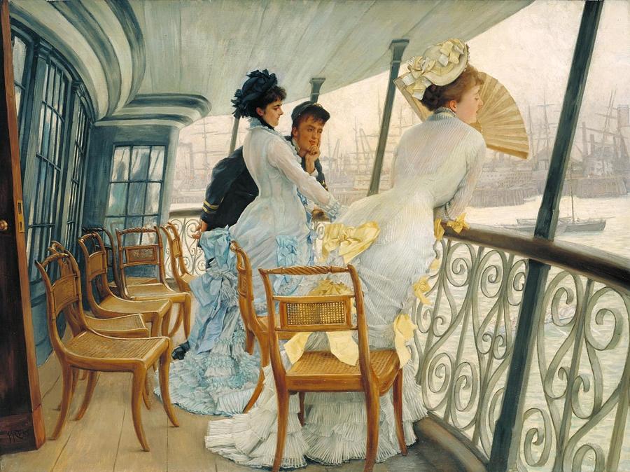 The Gallery of HMS Calcutta #1 Painting by James Tissot