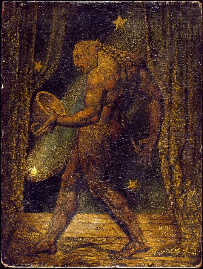 The Ghost of a Flea Painting by William Blake