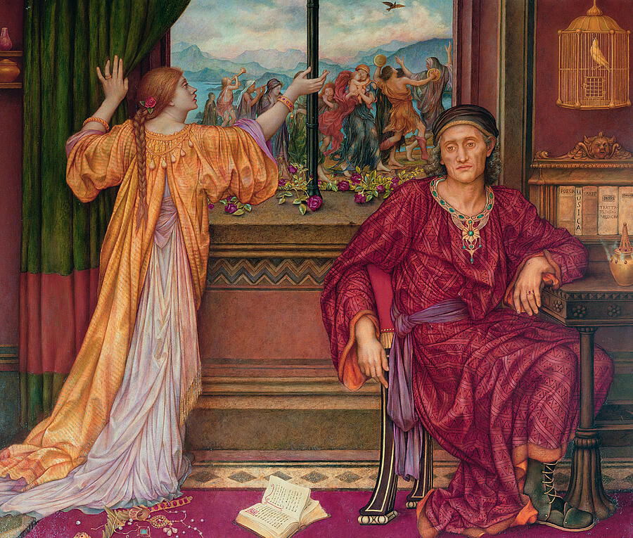 Evelyn De Morgan Painting - The Gilded Cage, by 1919 by Evelyn De Morgan