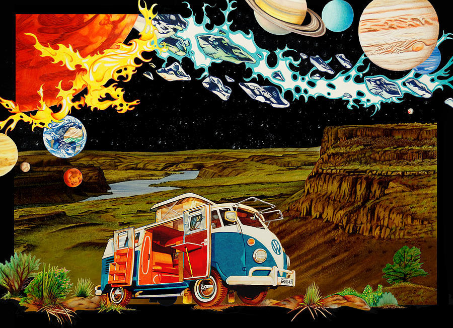 The Gorge Drawing - The Gorge-one Sweet World by Joshua Morton The Gorge Drawing - The Gorge-one Sweet World by Joshua Morton