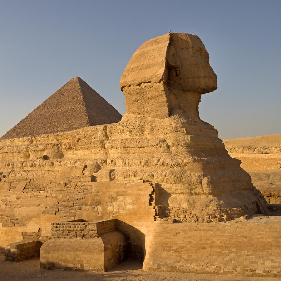 The Great Sphinx and Pyramid of Cheops #2 Photograph by Aivar Mikko