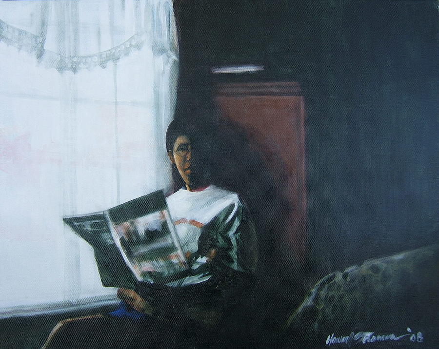Portrait Painting - The Guest Room by Howard Stroman