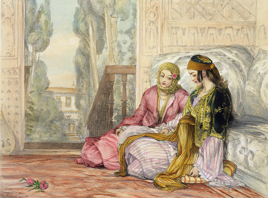 The Harem Painting by John Frederick Lewis