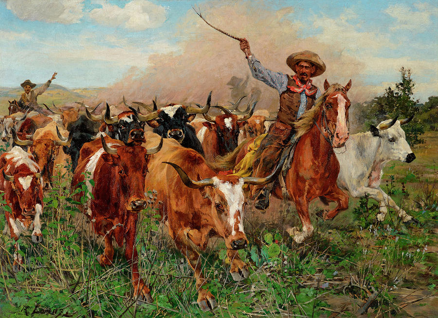 The Herders Painting by Richard Lorenz - Fine Art America