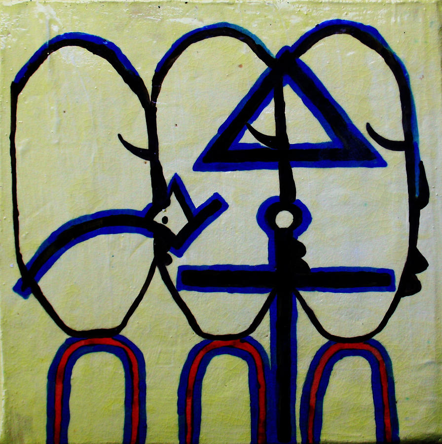 The Holy Trinity #1 Painting by Gloria Ssali