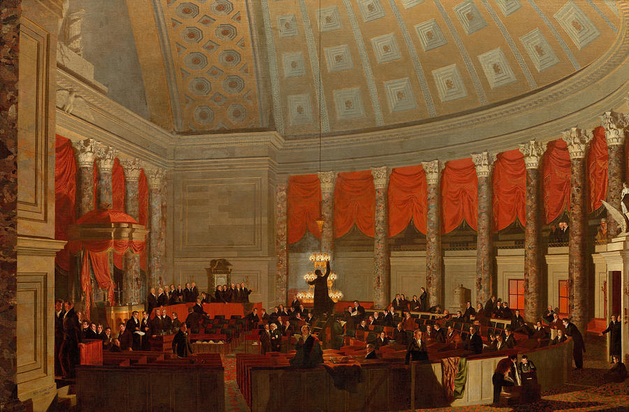 Samuel Finley Breese Morse Painting - The House of Representatives #2 by Samuel Finley Breese Morse