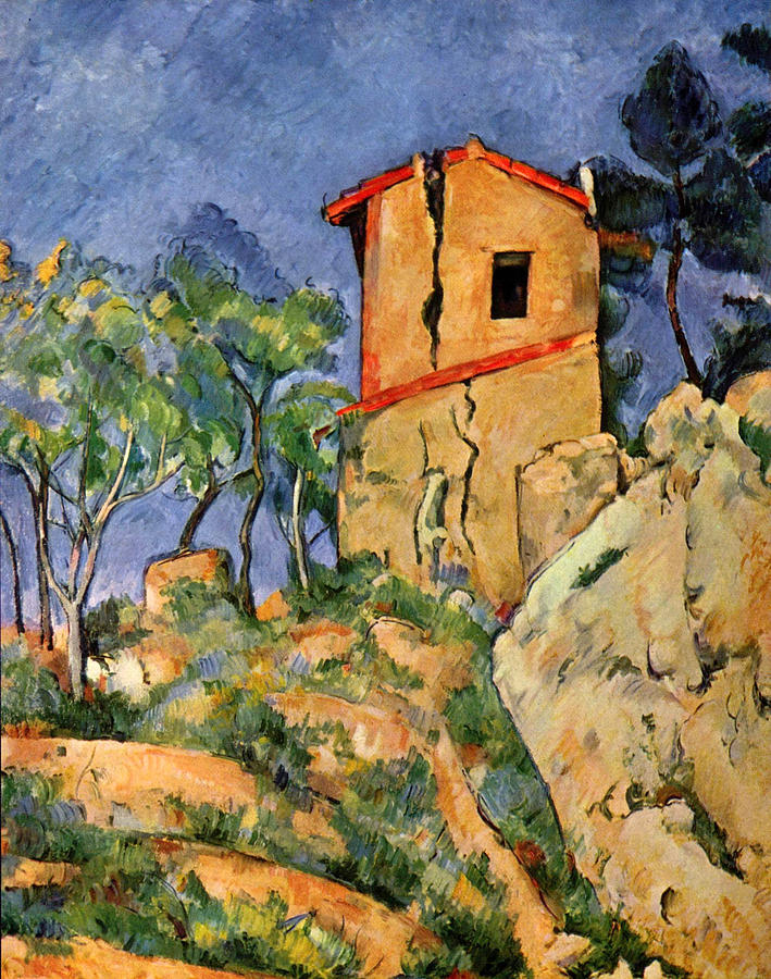 The House With Cracked Walls #2 Painting by Paul Cezanne