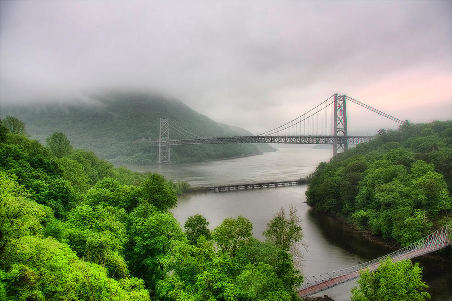 Bridge Photograph - The Hudson River Valley #1 by June Marie Sobrito