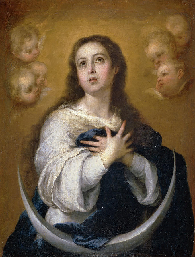 The Immaculate Conception Painting By Bartolome Esteban Murillo