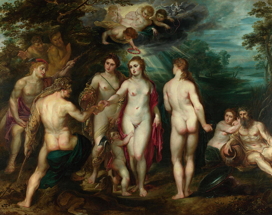 Juno Painting - The Judgement of Paris #1 by Peter Paul Rubens