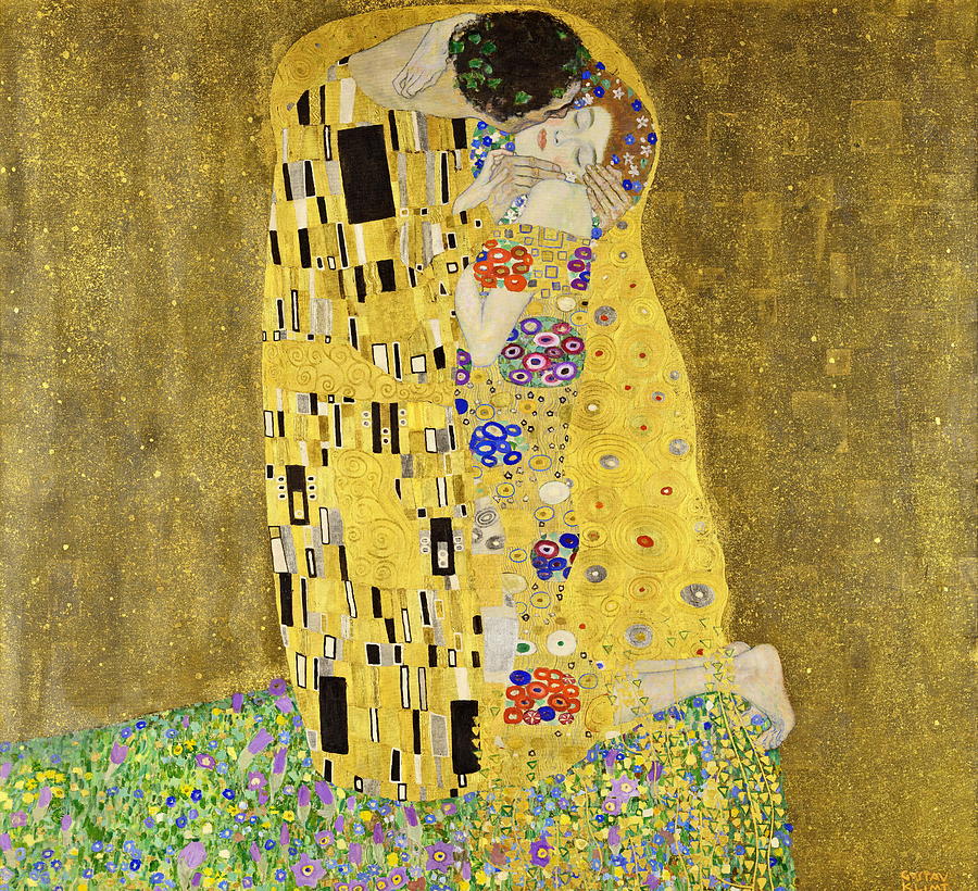 Gustav Klimt Painting - The Kiss 1908  #1 by Gustav Klimt