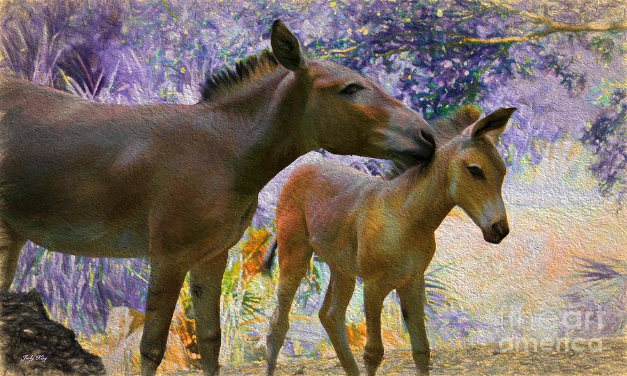 Horse Painting - The Kiss Edition 2 #1 by Judy Kay