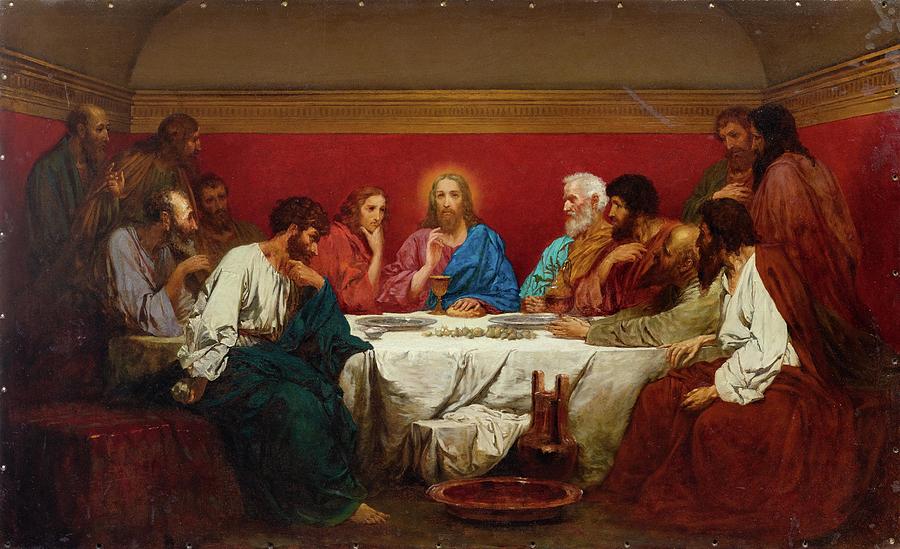 Henryk Siemiradzki Painting -  The Last Supper #1 by Celestial Images