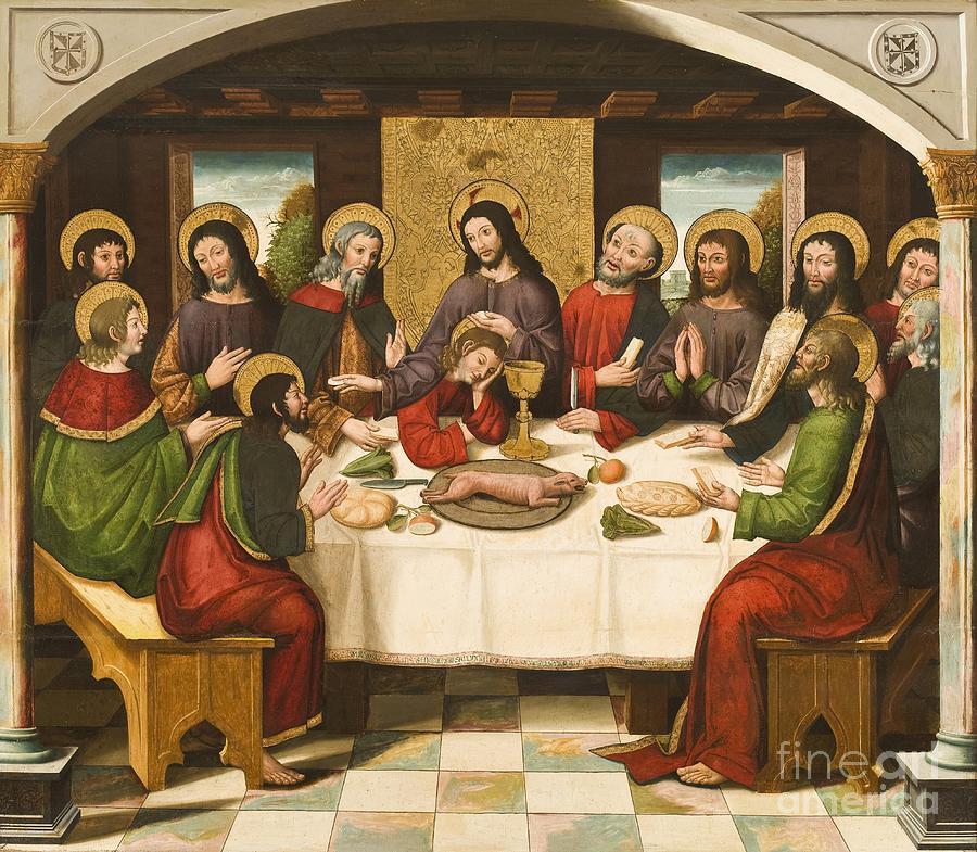 The Last Supper by Master of Portillo Painting by Master of Portillo