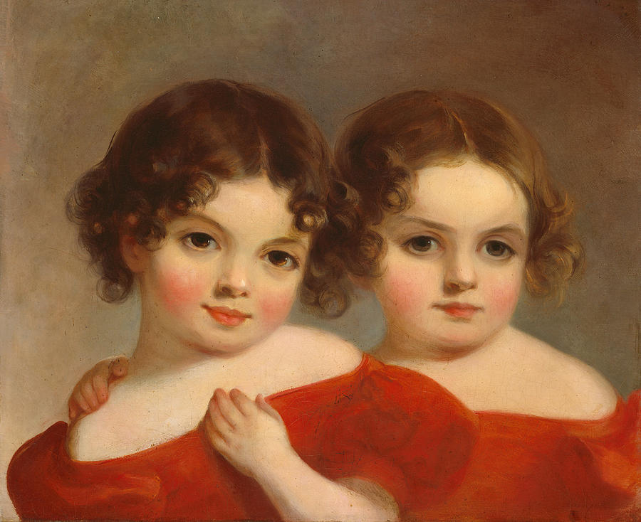 The Leland Sisters #1 Painting by Thomas Sully